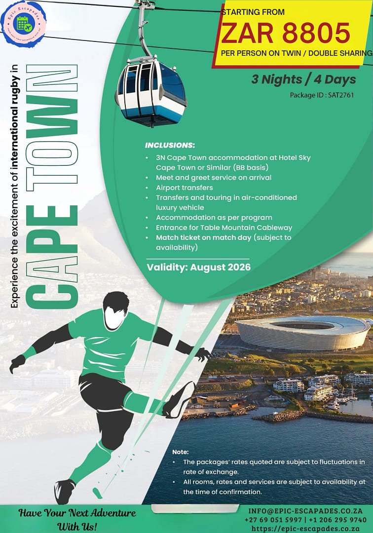Cape Town Rugby Limited Time Deal