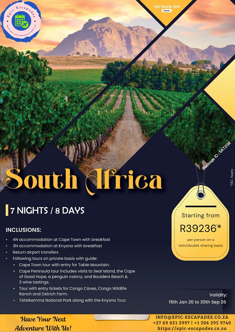 Cape Town Limited Edition Deal